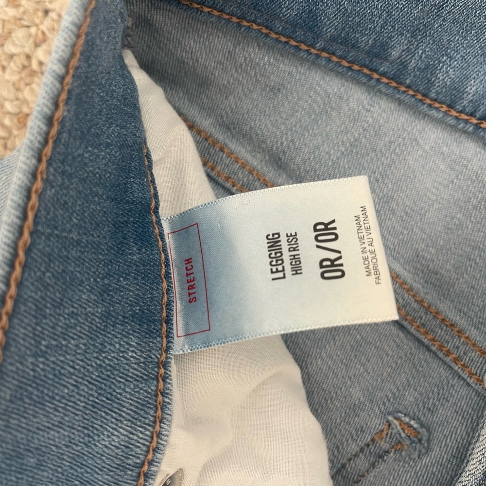 Express High-Rise Stretch Jeans - Blue